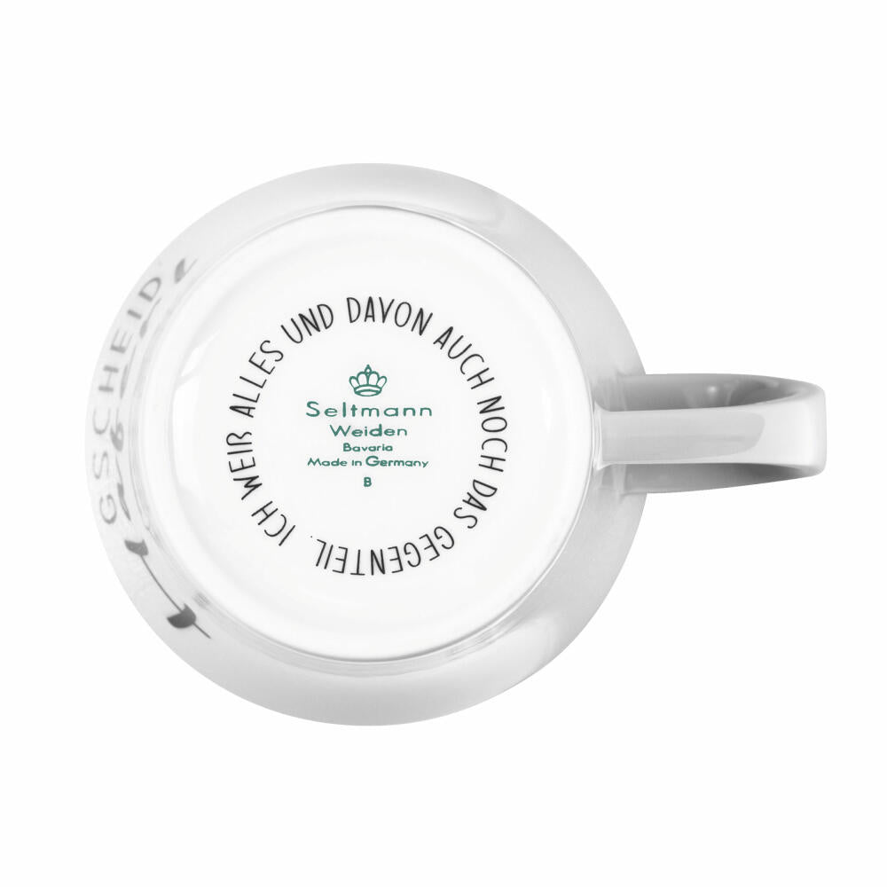 Seltmann Weiden Diva Becher Gescheid Haferl, Kaffeebecher, Teetasse, Tasse, Porzellan, 400 ml, 001.771942