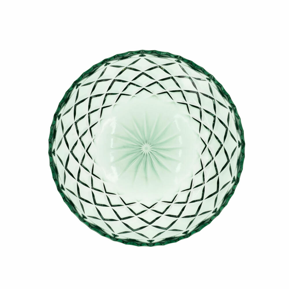 Lyngby Glass Plate Sorrento Set of 4, Dessert Plate, Glass, Green, 16 cm, 27797