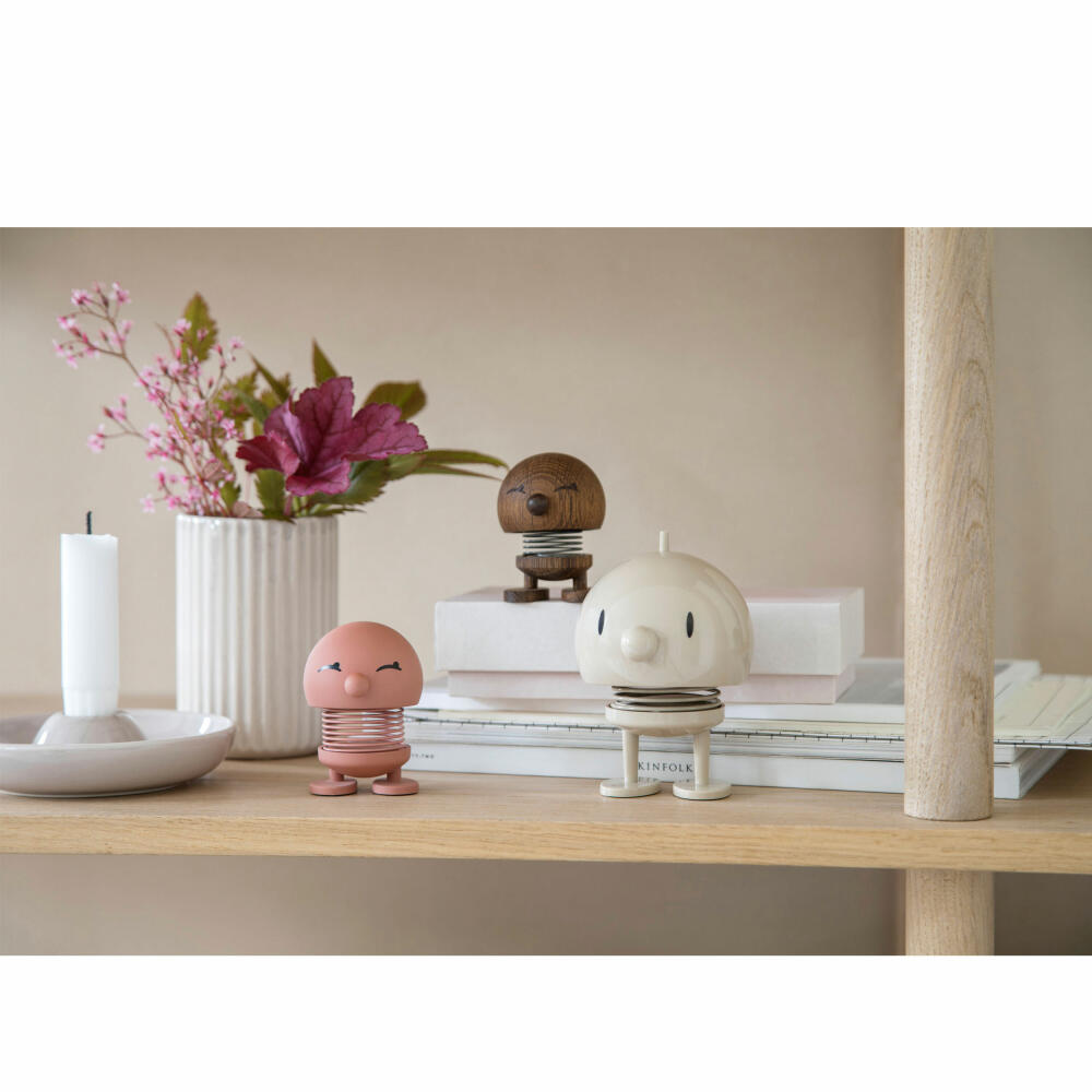 Hoptimist decorative figure Bimble S Smoked Oak, wobbling figure, oak wood, dark brown, 6.8 cm, 27555