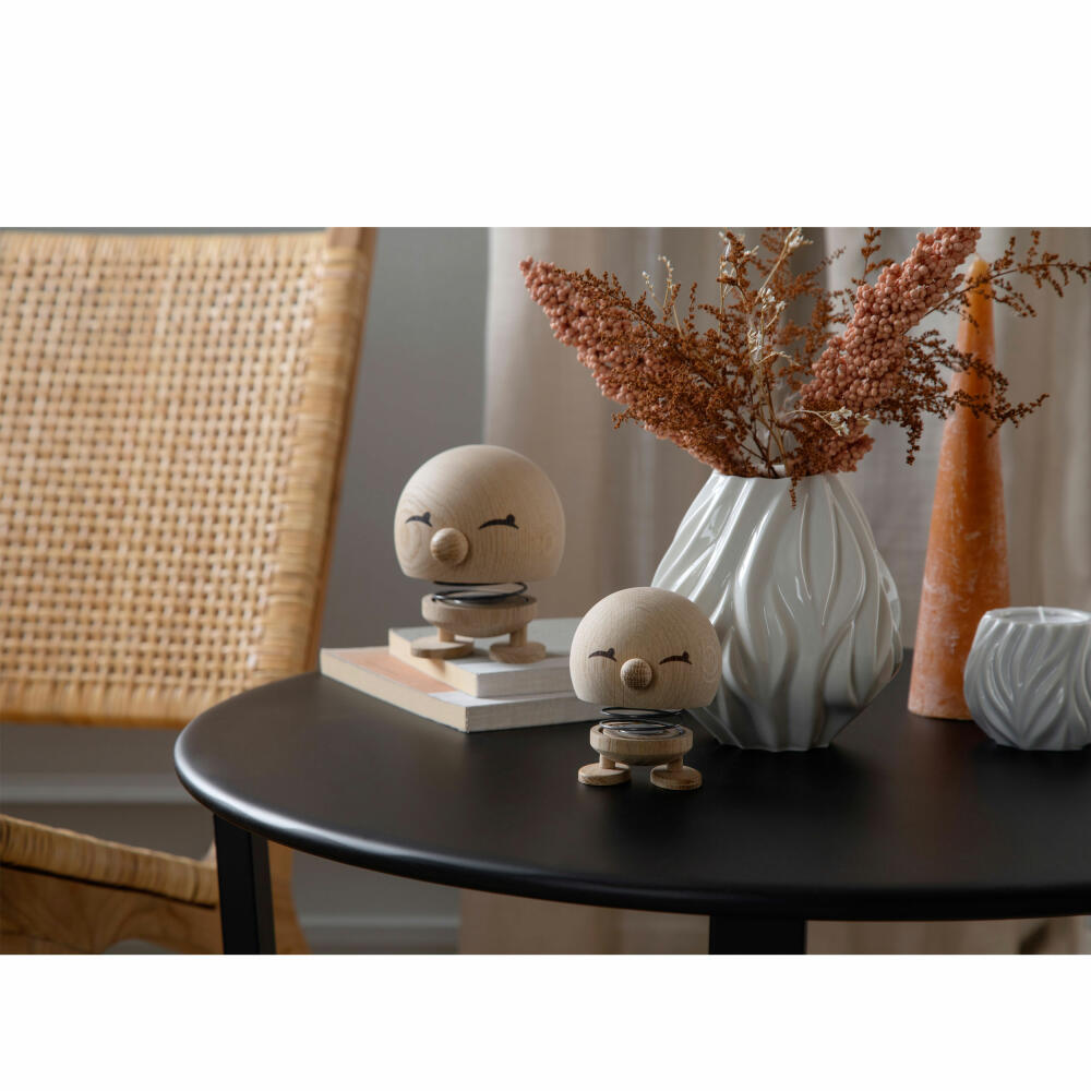 Hoptimist decorative figure Bimble S Raw Oak, wobbling figure, oak wood, light brown, 6.8 cm, 27549