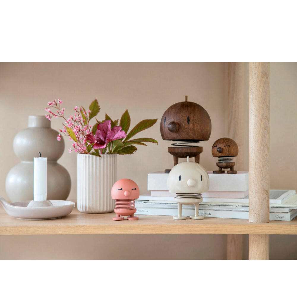 Hoptimist decorative figure Bimble S Smoked Oak, wobbling figure, oak wood, dark brown, 6.8 cm, 27555