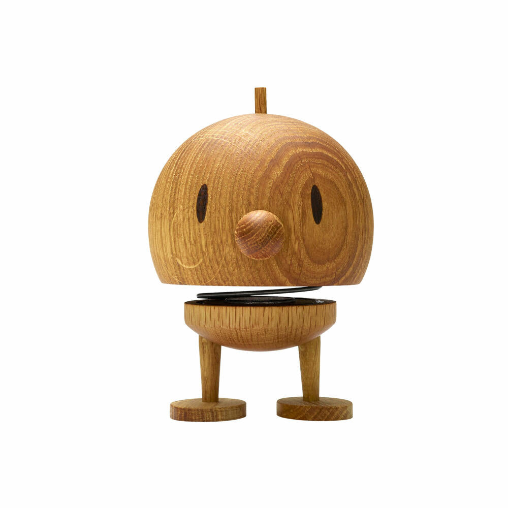 Hoptimist decorative figure Bumble M Oak, wobbling figure, oak wood, brown, 10.8 cm, 27163