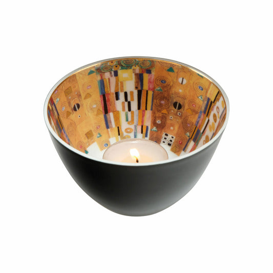 Goebel Tealight Gustav Klimt - Stoclet Fries, Artis Orbis, Tealight Holder, Porcelain, Colorful, 7.5 cm, 66522231