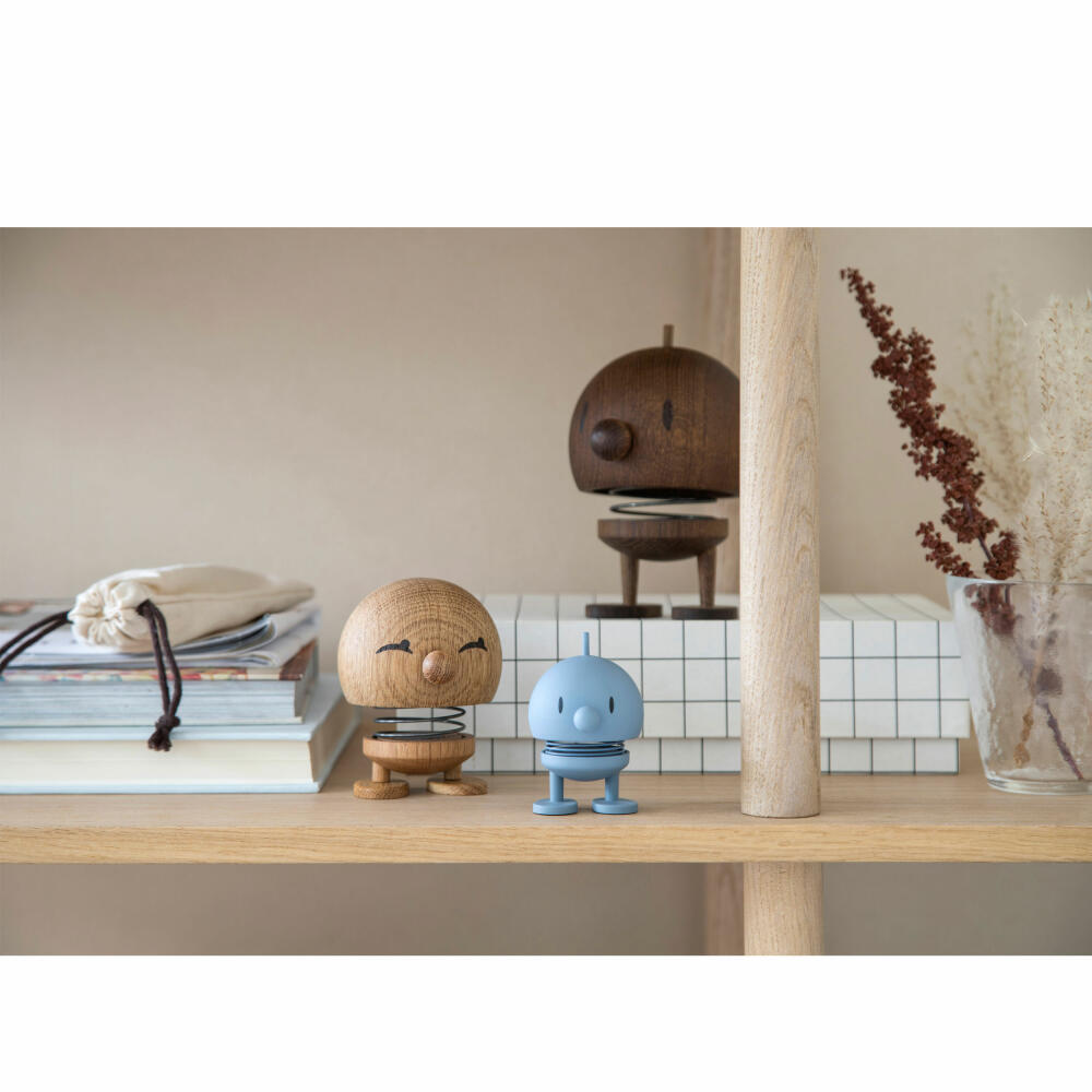 Hoptimist decorative figure Bimble S Smoked Oak, wobbling figure, oak wood, dark brown, 6.8 cm, 27555