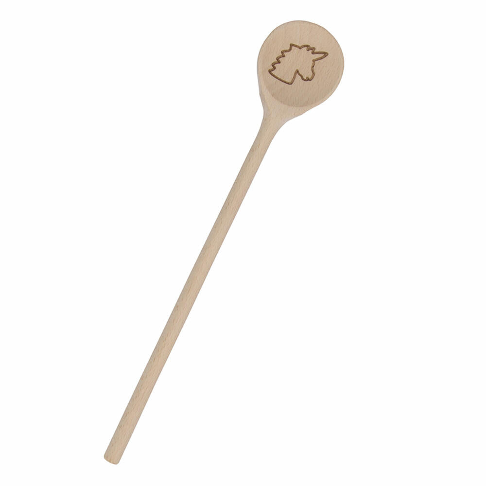 Städter Cooking Spoon Unicorn Round, Cooking Spoon, Stirring Spoon, Kitchen Spoon, Kitchen Aid, Wood, 28 cm, 815179