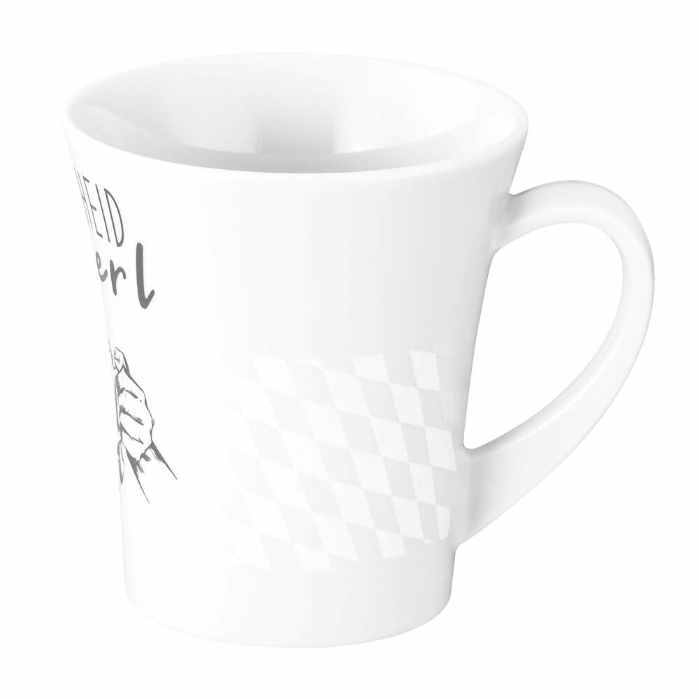 Seltmann Weiden Diva Becher Gescheid Haferl, Kaffeebecher, Teetasse, Tasse, Porzellan, 400 ml, 001.771942