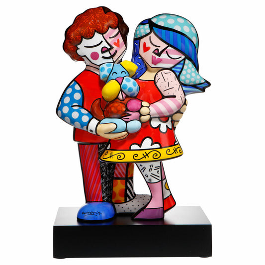 Goebel Figur Romero Britto - Pets Love, Pop Art, Dekofigur, Porzellan, Bunt, 47 cm, 66452731