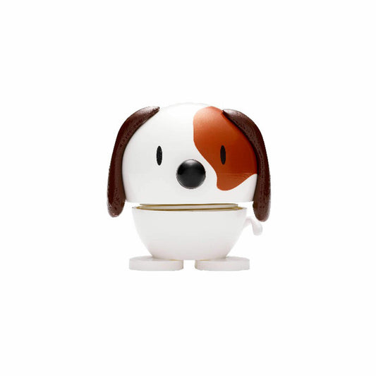 Hoptimist Dog, Wackelfigur, Wackel Figur, Dekofigur, Dekoidee, Plastik, Weiß, Ø 5 cm, 26124