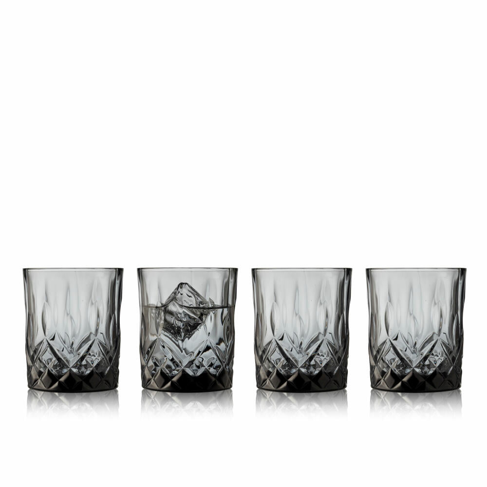 Lyngby glass whiskey glass Sorrento set of 4, tumbler, glass, smoke, 320 ml, 27736