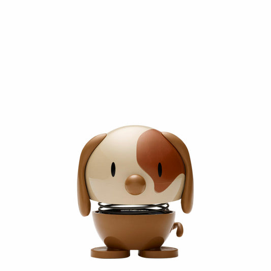 Hoptimist Small Dog, wobbly figure, wobbly figure, decoration idea, decoration, plastic, brown, H 6 cm, 26126