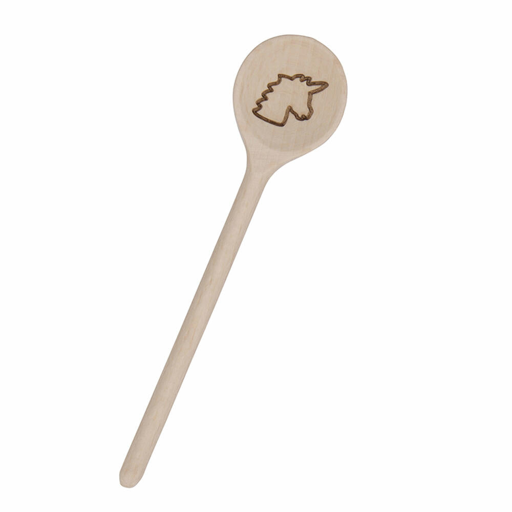 Städter cooking spoon unicorn round, cooking spoon, stirring spoon, kitchen spoon, kitchen helper, wood, 16 cm, 815162