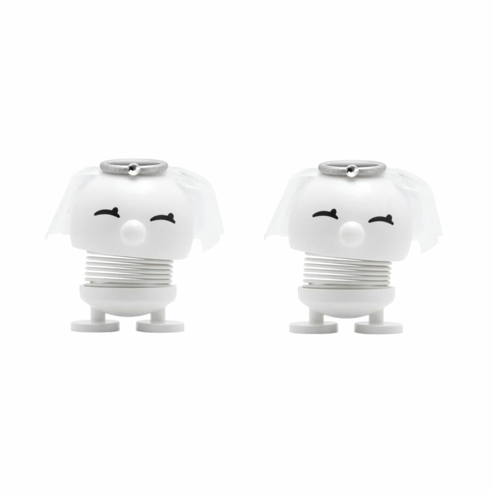 Hoptimist Bride &amp; Bride Couple Small, Wobble Figure, Wobble Figure, Decoration Idea, Plastic, White, 6.5 cm, 26136