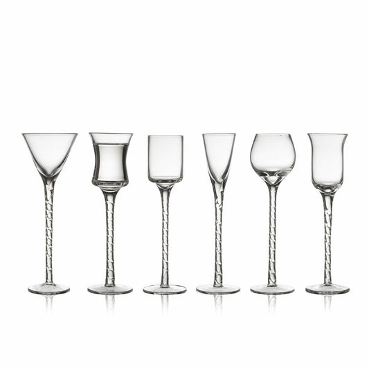 Lyngby Glas Schnapsglas Rom 6er Set, Stielgläser, Glas, Klar, 18 cm, 27585
