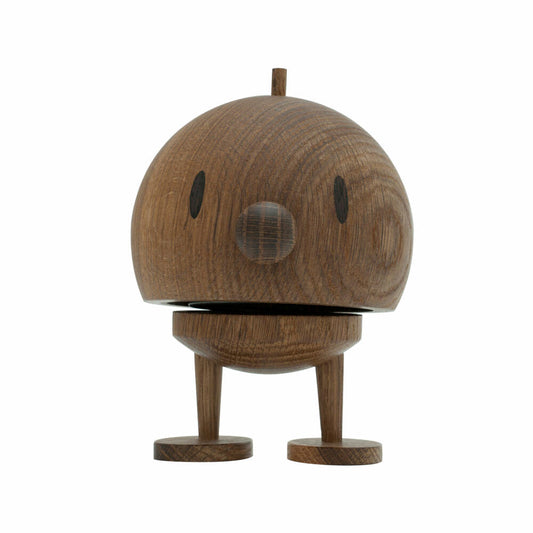 Hoptimist Dekofigur Bumble L Smoked Oak, Wackelfigur, Eichenholz, Dunkelbraun, 15 cm, 27560