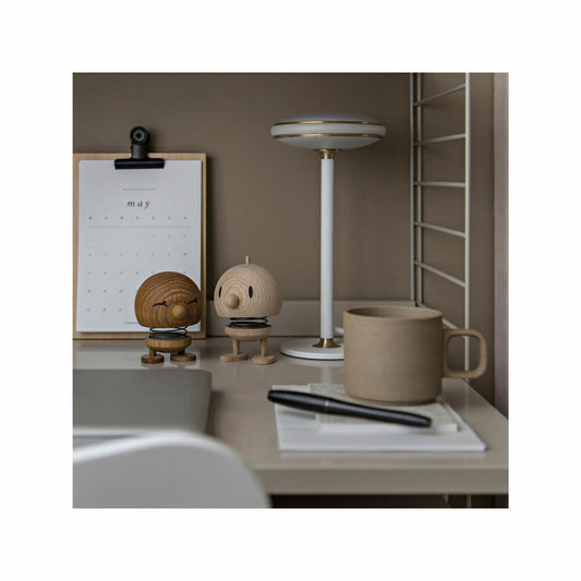 Hoptimist decorative figure Bumble M Raw Oak, wobbling figure, oak wood, light brown, 10.8 cm, 27552