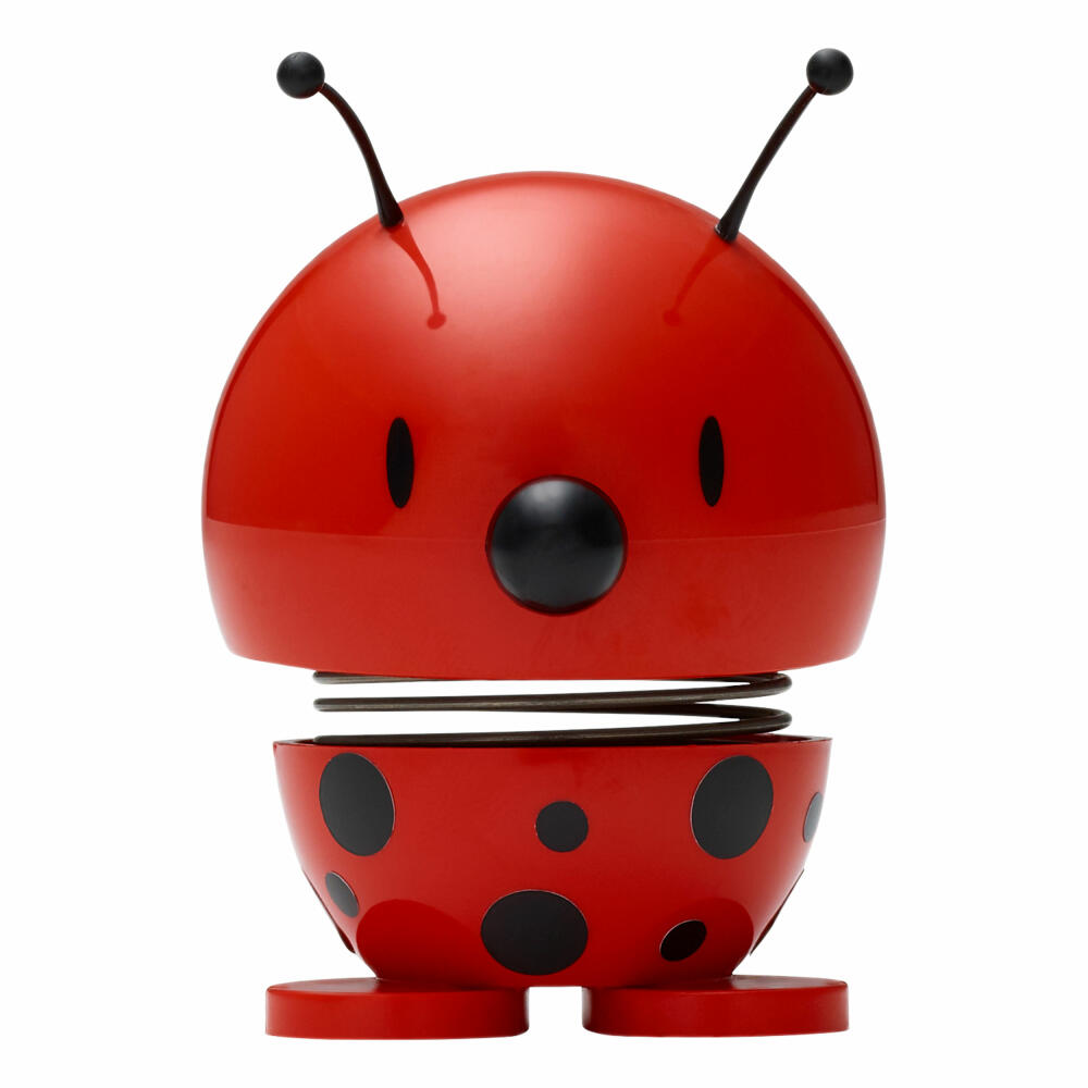 Hoptimist Ladybug, wobbly figure, wobbly figure, decorative figure, decorative idea, plastic, red, Ø 5 cm, 26247