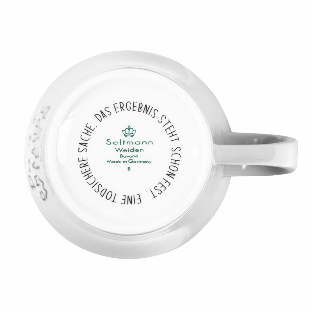 Seltmann Weiden Diva Becher Gmaahde Wiesn, Kaffeebecher, Teetasse, Tasse, Porzellan, 400 ml, 001.771943