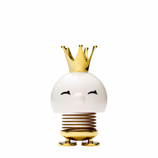 Hoptimist Queen Bimble, Wackelfigur, Königin Wackel Figur, Dekoidee, Dekoration, Kunststoff, Weiß, H 12.5 cm, 26139