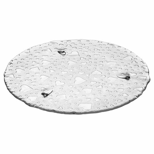 Leonardo Heart cake plate, cake plate, glass plate, glass, 34 cm, 70585