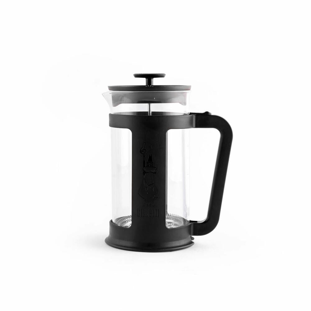 Bialetti Coffee Maker Smart 1 L, Coffee Pot, French Press, Coffee Press, Glass, Black, 6186