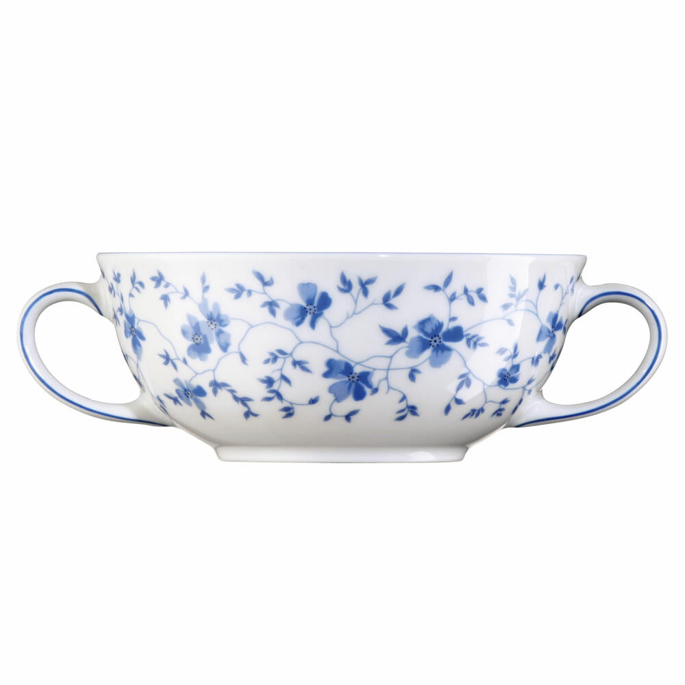 Arzberg Form 1382 Suppentasse, Obertasse, Suppen Tasse, Suppenschale, Blaublüten, Porzellan, 300 ml, 41382-607671-10422