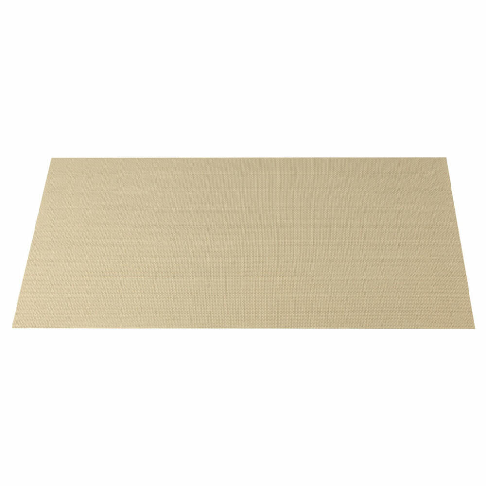 Leonardo Platzset, Tischset, Platzdeckchen, gewebtes PVC, abwaschbar, 35x48 cm, beige, 79596