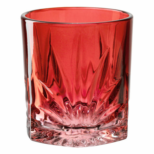 Leonardo Trinkglas Capri, Wasserglas, Saftglas, Kalk-Natron Glas, Rot, 330 ml, 022363