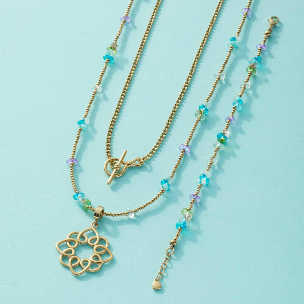 Leonardo Jewels Halskette Emina, Schmuckkette, Edelstahl, Mehrfarbig, 022436