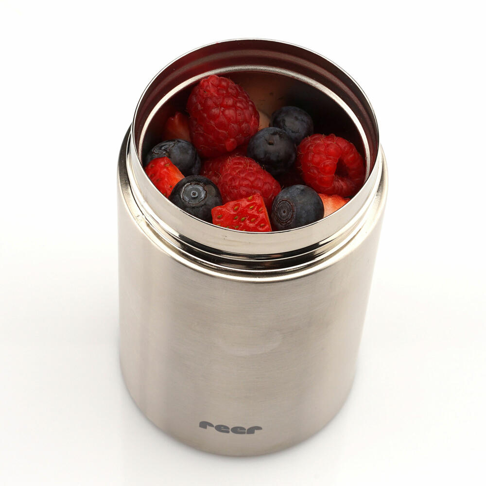 reer Pure stainless steel warming box, thermo box, thermo container, baby food, 300 ml, 90408