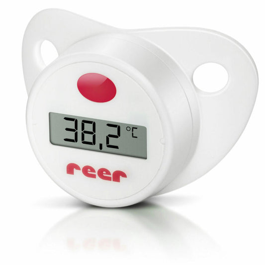 reer Digital pacifier thermometer, digital thermometer, fever measuring device, temperature measurement for babies, 9633