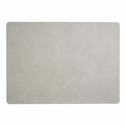 ASA Selection soft leather Tischset, Platzset, Platzdecke, Platzmatte, Untersetzer, PU, 46 x 33 cm, Limestone / Grau, 78555076