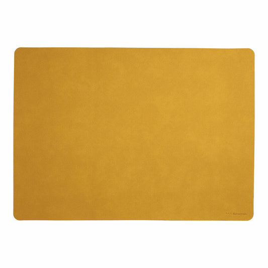 ASA Selection soft leather Tischset, Platzset, Platzdecke, Platzmatte, Untersetzer, PU, 46 x 33 cm, Amber / Gelb, 78553076