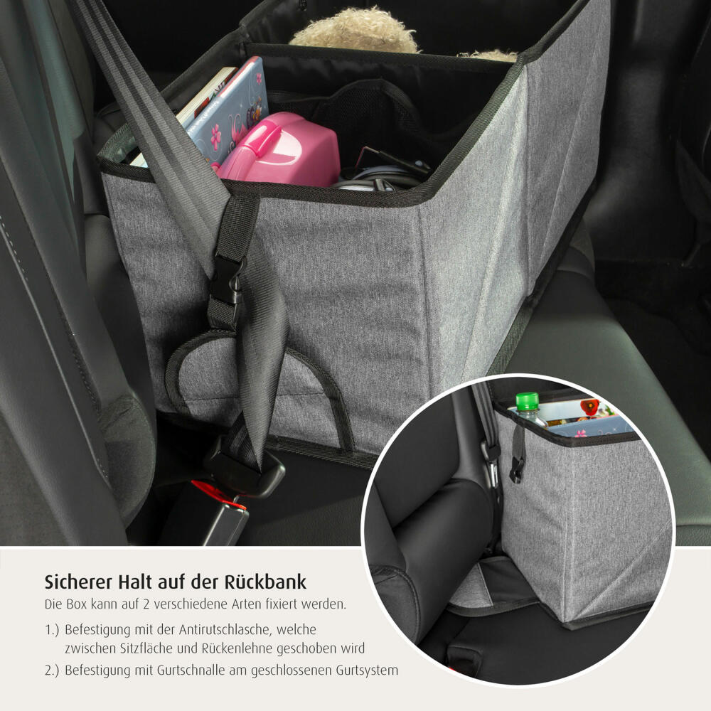 reer TravelKid Box car storage box, back seat, car utensil bag, organizer, 86081