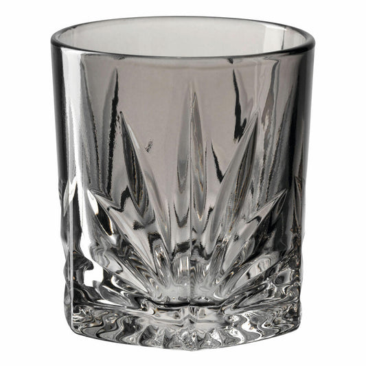 Leonardo Trinkglas Capri, Wasserglas, Saftglas, Kalk-Natron Glas, Grau, 220 ml, 022358