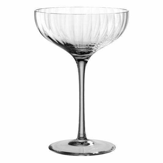 Leonardo Champagnerschale Poesia, Sektschale, Champagnerglas, Champagner Schale, Glas, Kristallglas, Grau, 260 ml, 022385