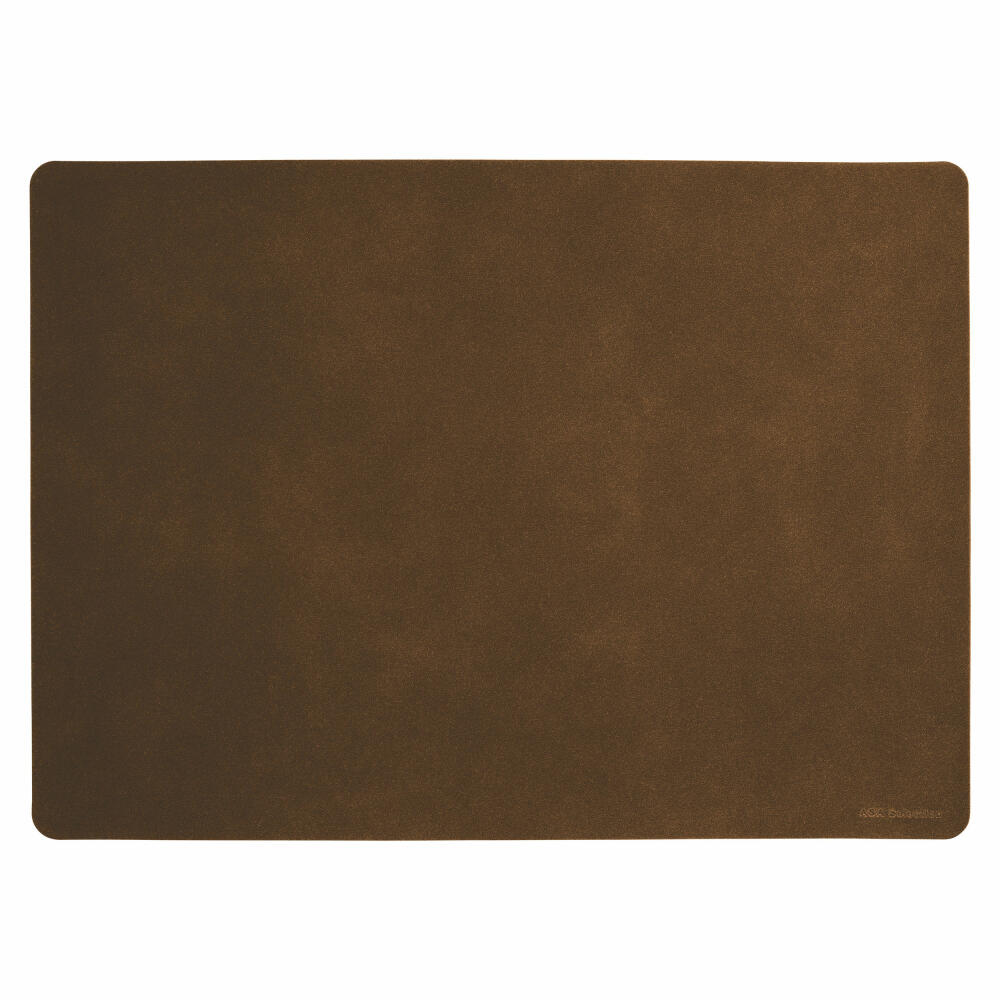 ASA Selection soft leather optic placemat Dark Sepia, placemat, placemat, PU, ​​brown, 33 x 46 cm, 78557076