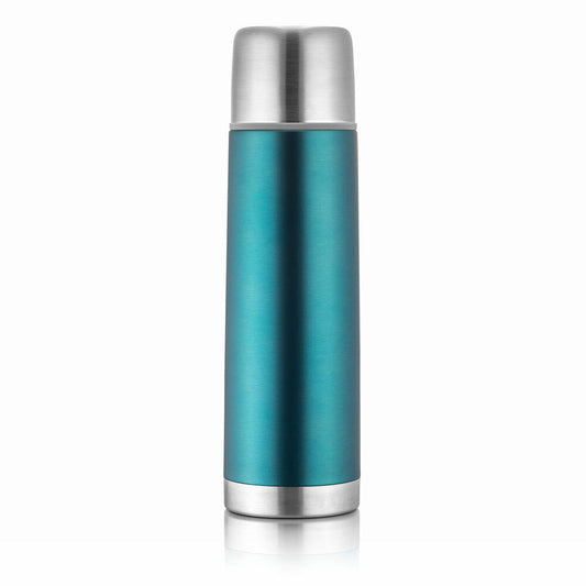 reer Colour stainless steel insulated bottle, insulated bottle, thermos flask, insulated bottle, Pacific blue, 500 ml, 90503