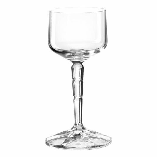 Leonardo Spiritii Likörgläser-Set, 6er Set, Likörglas, Likör Glas, Stielglas, Facettiert, Teqton, Transparent, 60 ml, 022745