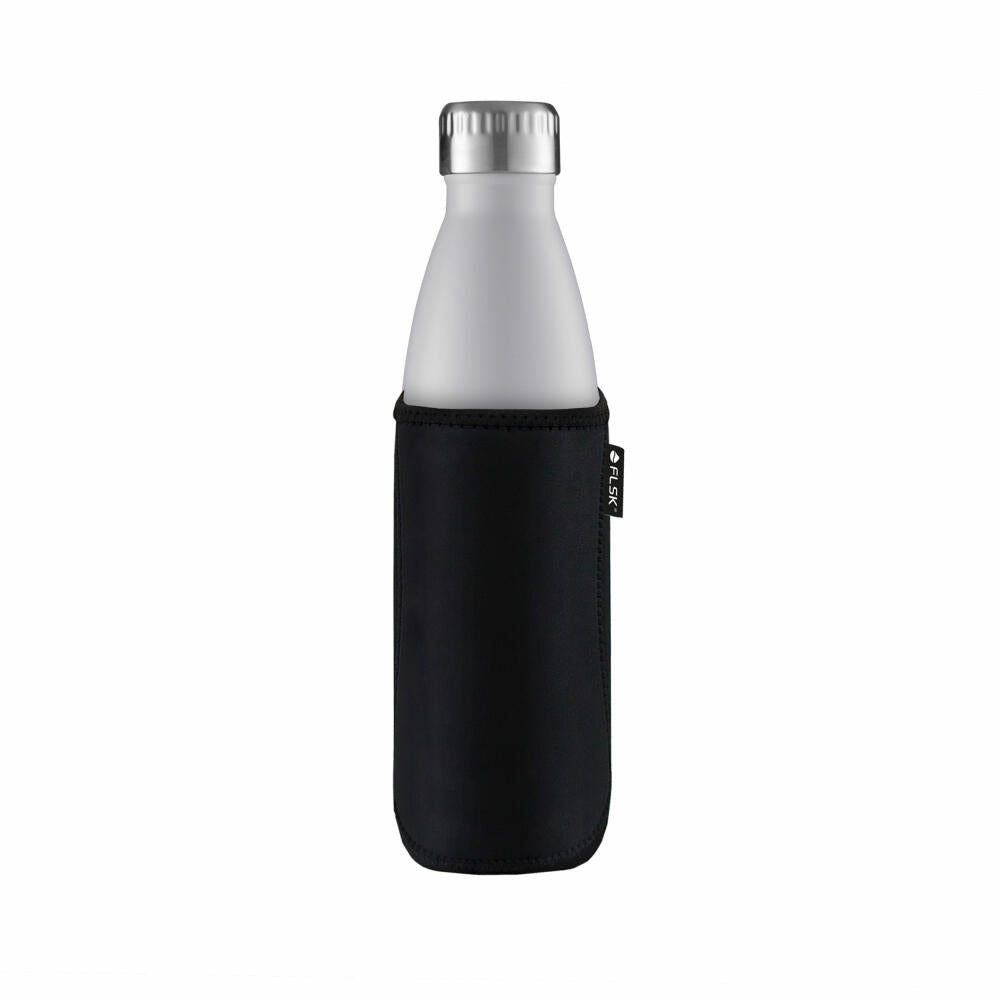 FLSK Neoprentasche BLCK, für 500 ml Isolierflaschen, Neopren Tasche, Hülle, Schwarz, FL-500-NS-BLCK-001