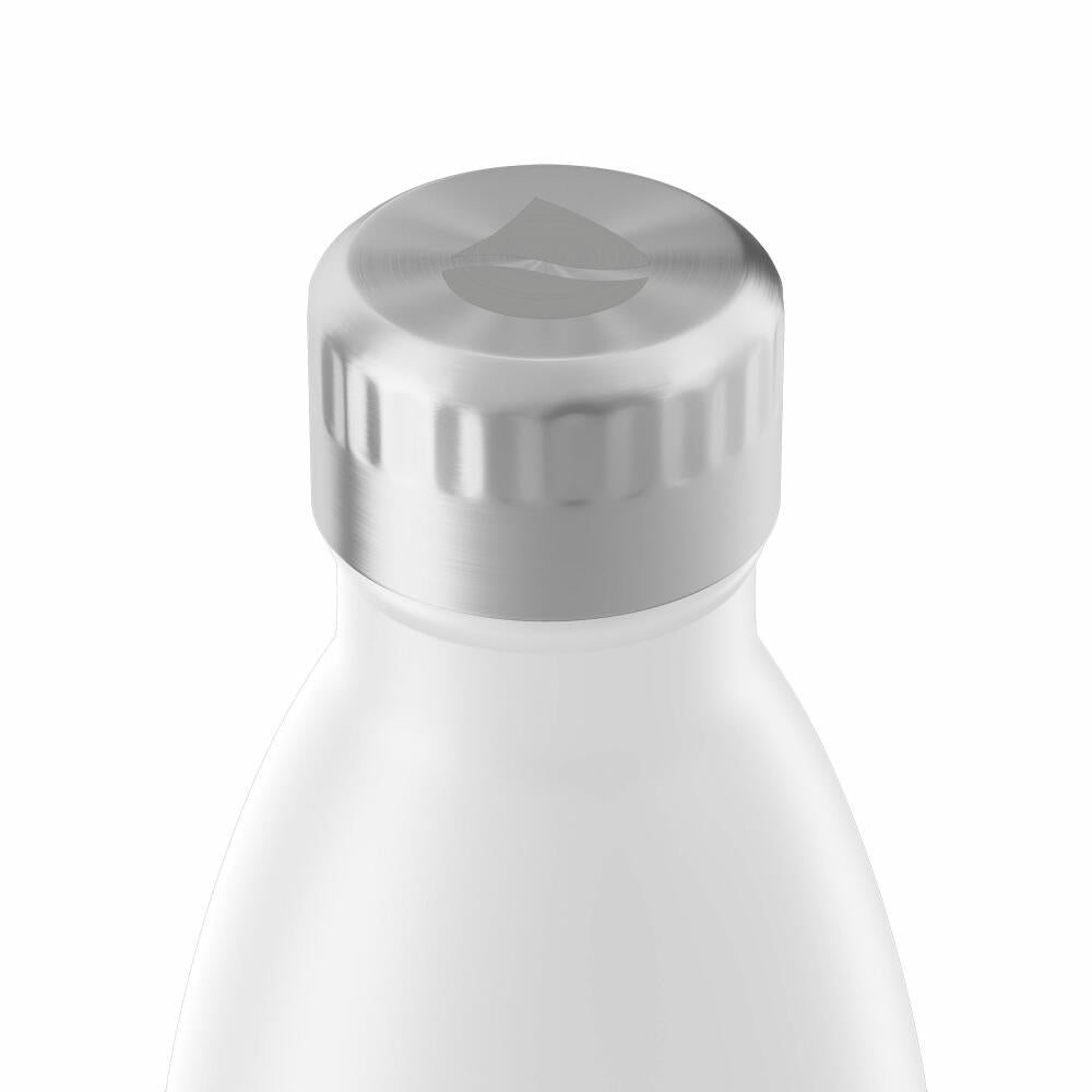 FLSK Trinkflasche WHTE, Isolierflasche, Thermoflasche, Flasche, Edelstahl, Weiß, 750 ml, 1010-0750-2010