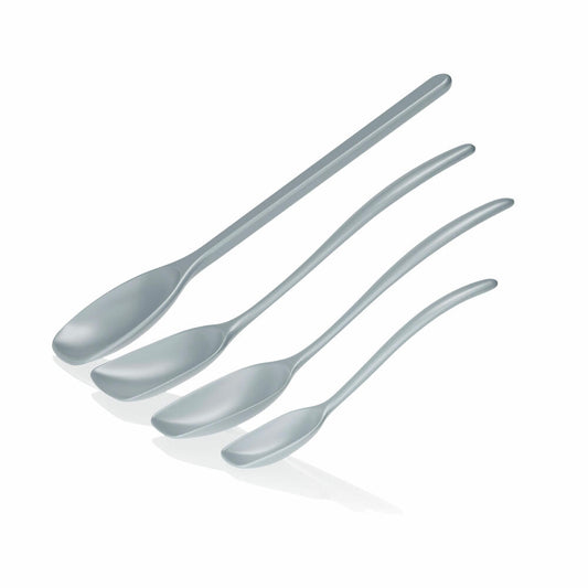 Rosti mixing spoon set 4-piece New Classic, kitchen helper, plastic, Dusty Blue, 30124