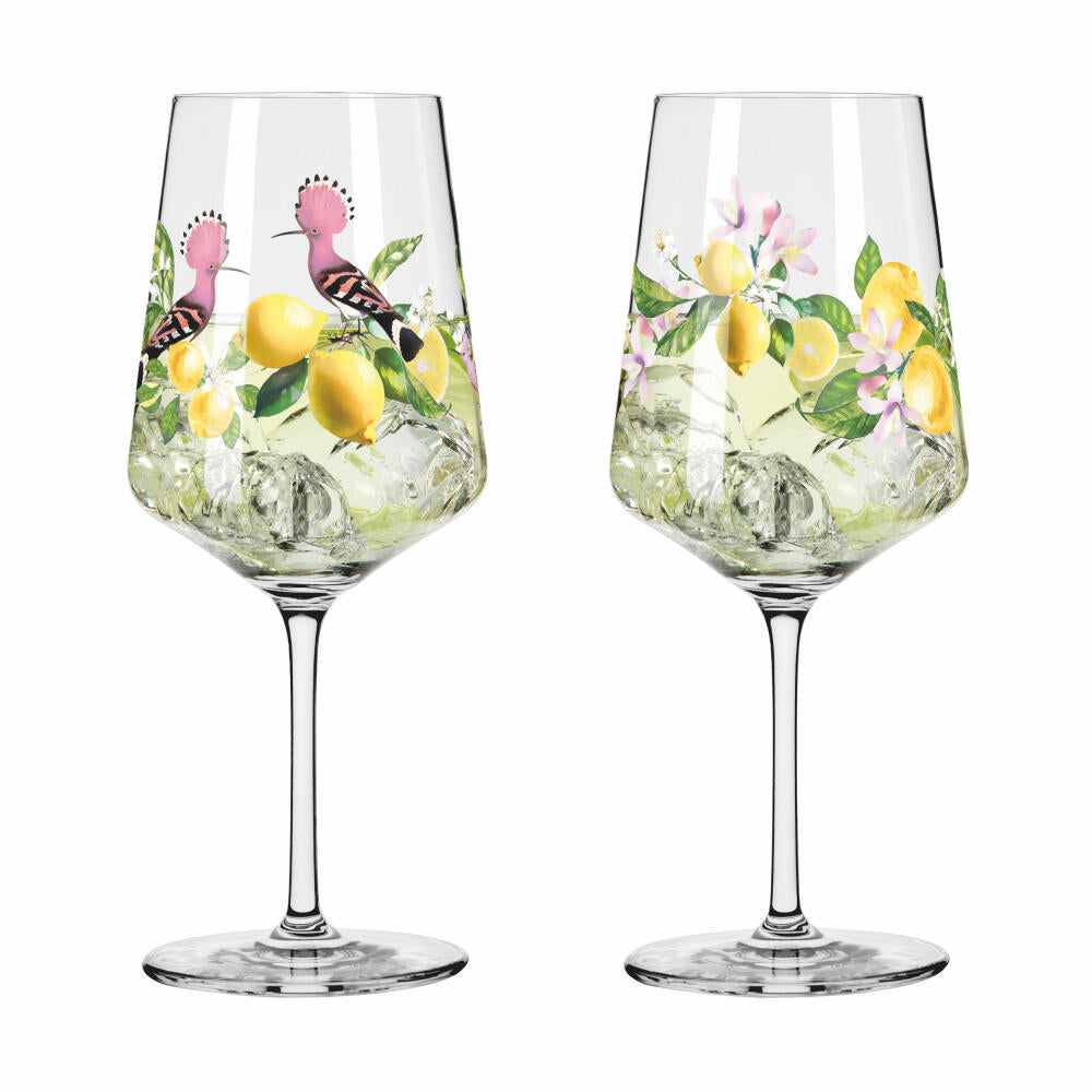 Ritzenhoff Limoncello Sommertau F24, set of 2, R. Richter, aperitif glass, crystal glass, 544 ml, 6041005