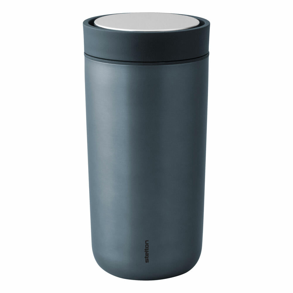 Stelton To Go Click Becher, Thermobecher, Coffee Travel Mug, Edelstahl, Dark Blue Metallic, 340 ml, 685-18