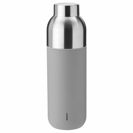 Stelton Isolierflasche Keep Warm Light Grey, Trinkflasche, Edelstahl, Kunststoff, Grau, 0.75 Liter, 366-1