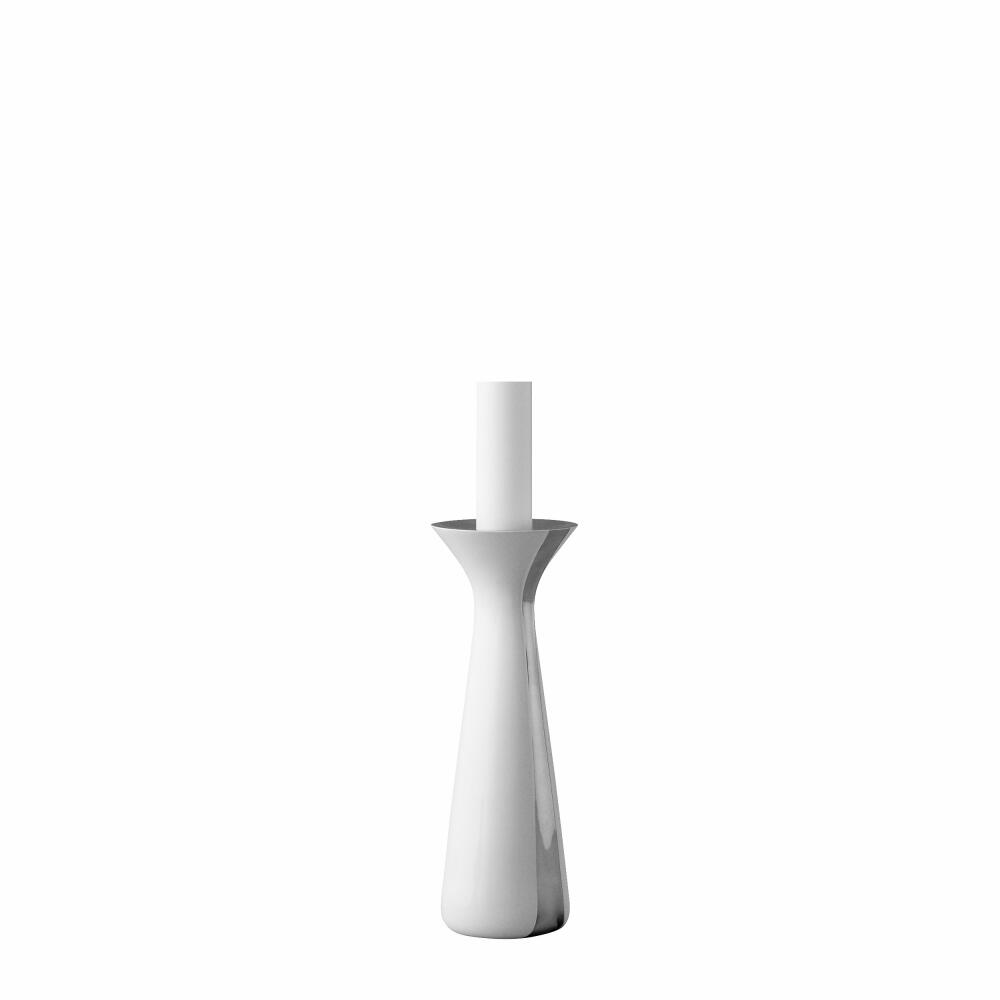 Stelton Unified Kerzenständer Klein, Kerzenhalter, Kerzenleuchter, Aluminium, 17 cm, Weiss, X310