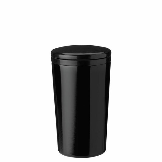 Stelton Thermobecher Carrie Black, Trinkbecher, Edelstahl, Kunststoff, Schwarz, 400 ml, 361