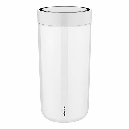 Stelton To Go Click Becher, Trinkbecher, Cup, Edelstahl, Kunststoff, Chalk, 400 ml, 685-3