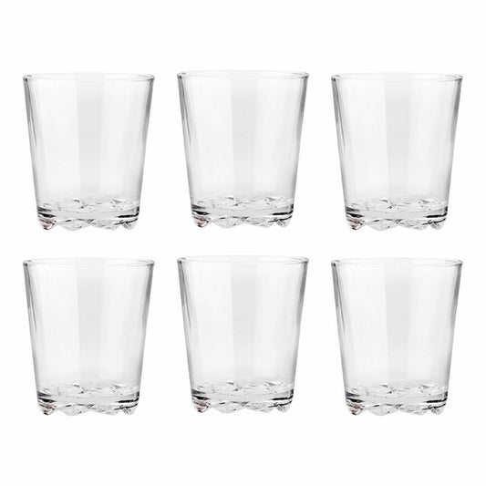 Stelton Trinkglas Glacier 6er-Set, Wasserglas, Gläser Set, Glas, Transparent, 250 ml, 640