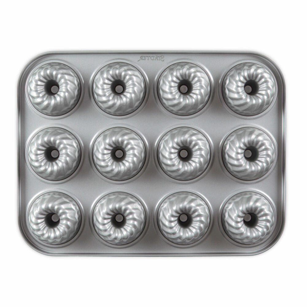 Städter We Love Baking Gugelhupf Mini, baking pan, Gugelhupf pan, Gugelhupf tray, cake pan, metal, 35 x 27 cm, 661899