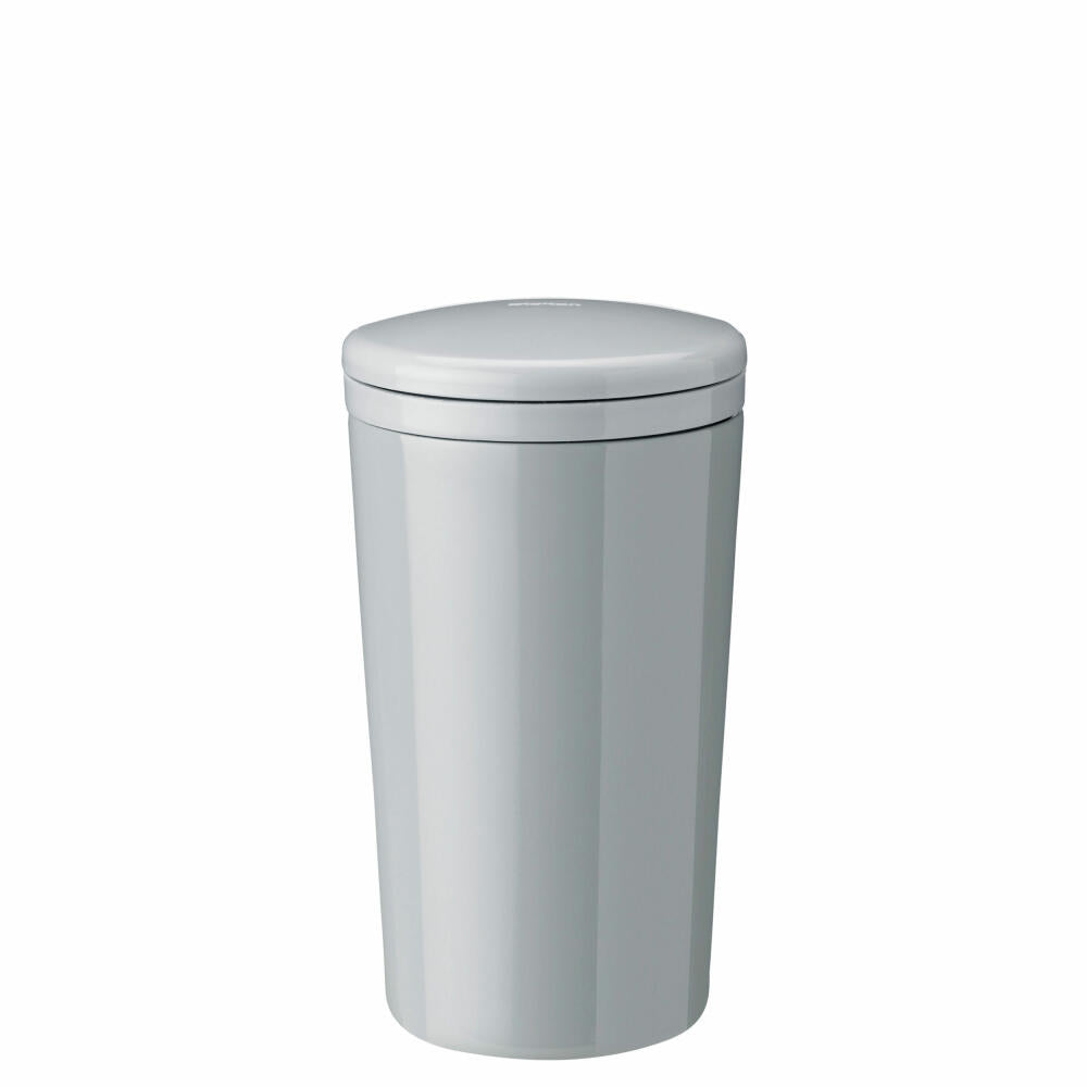 Stelton Thermobecher Carrie Light Grey, Trinkbecher, Edelstahl, Kunststoff, Grau, 400 ml, 361-1